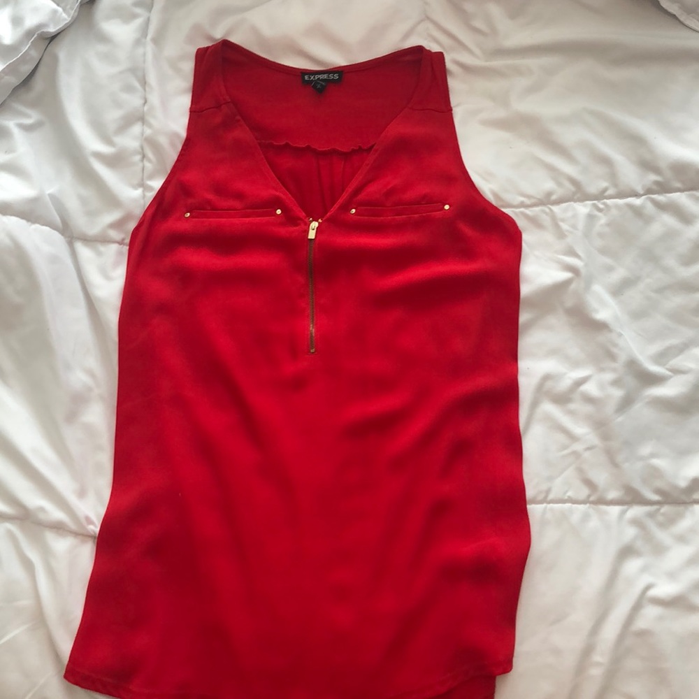 Red blouse